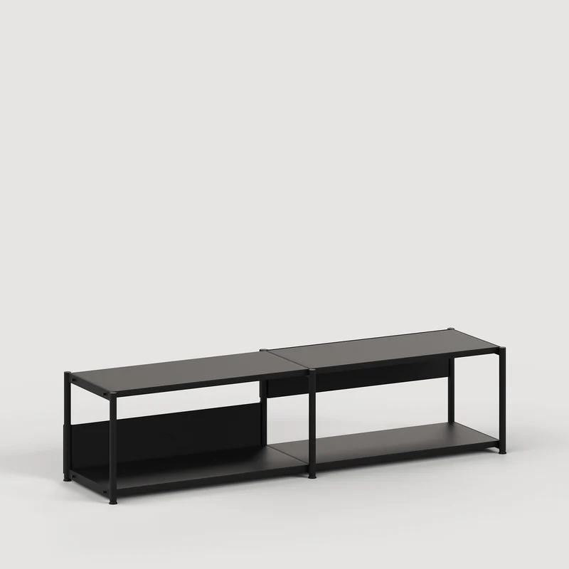 Etagère UNIT - H40 à 50 x L164cm - acier thermolaqué