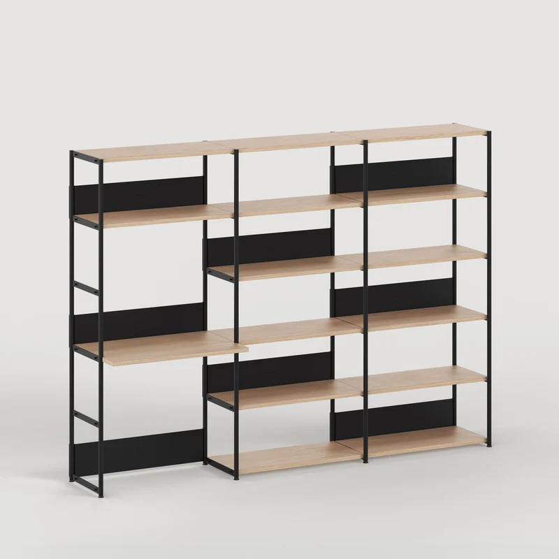 Etagère bureau UNIT - H180 à 215 x L244cm - bois éco-certifié