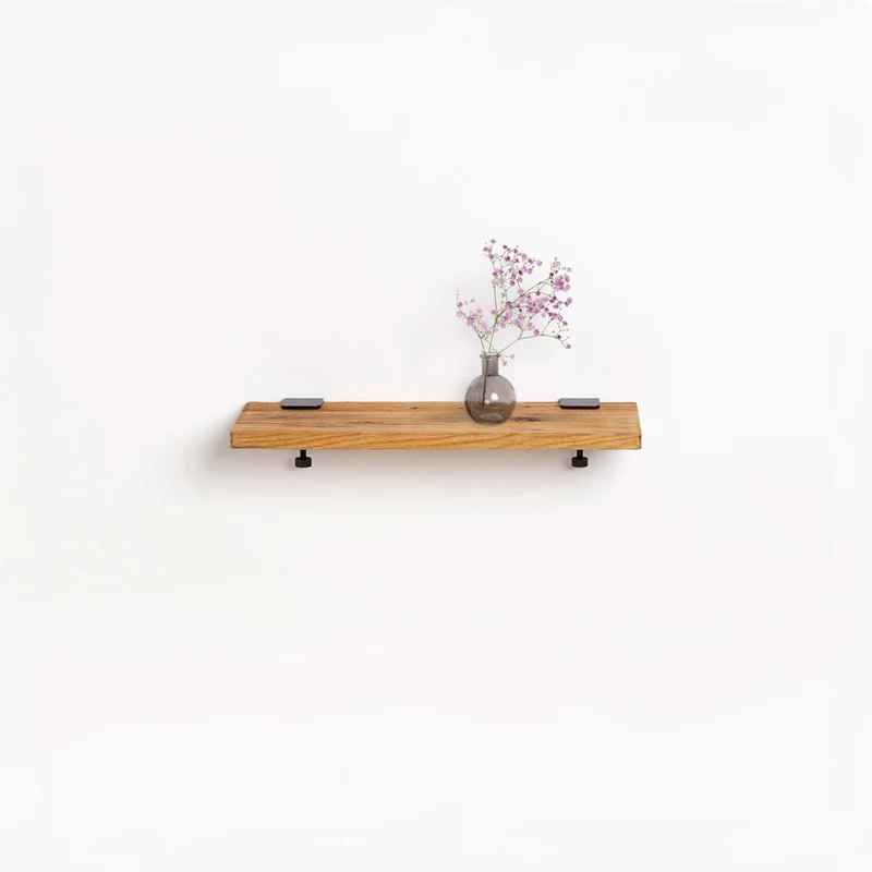 Etagère murale BRACKET - bois ancien recyclé - 60 à 150cm