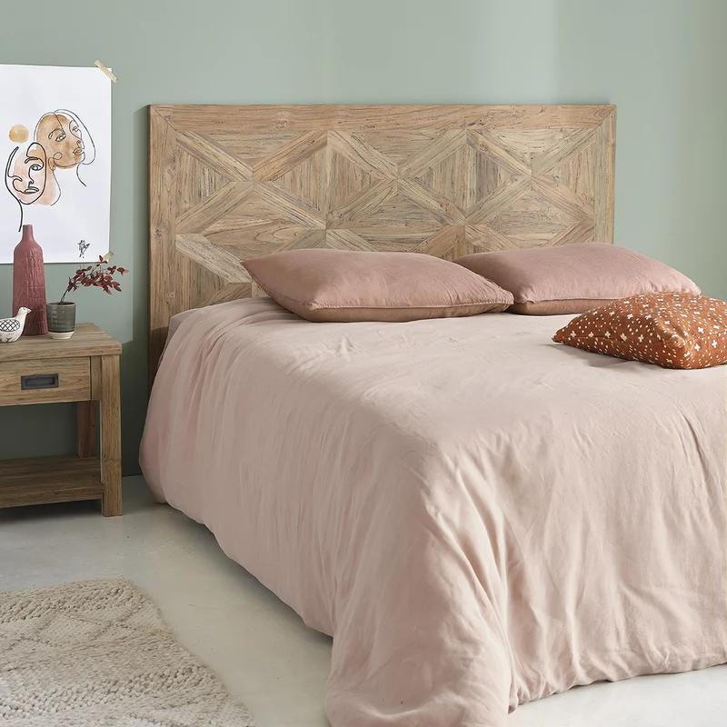 Testiera in teak massello riciclato 160 cm