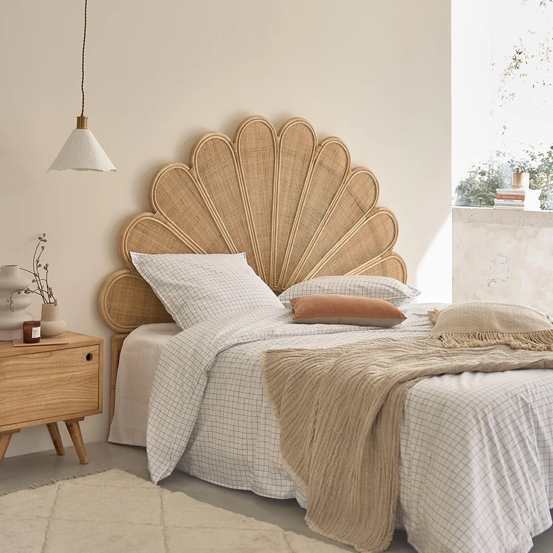 Testiera in rattan e midollino 180 cm