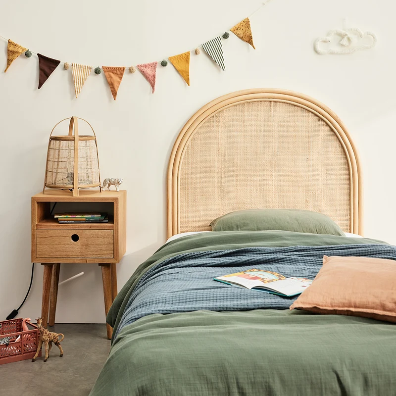 Testiera in rattan e cannage 90 cm