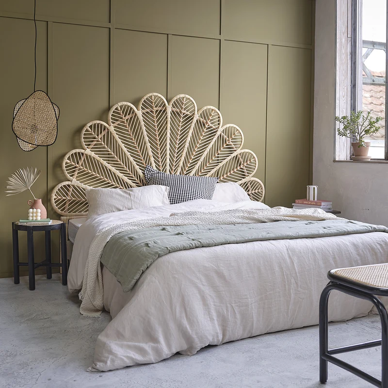Testiera in rattan 180 cm