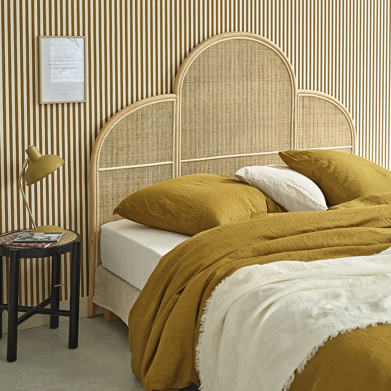 Testiera in rattan e cannage 160 cm