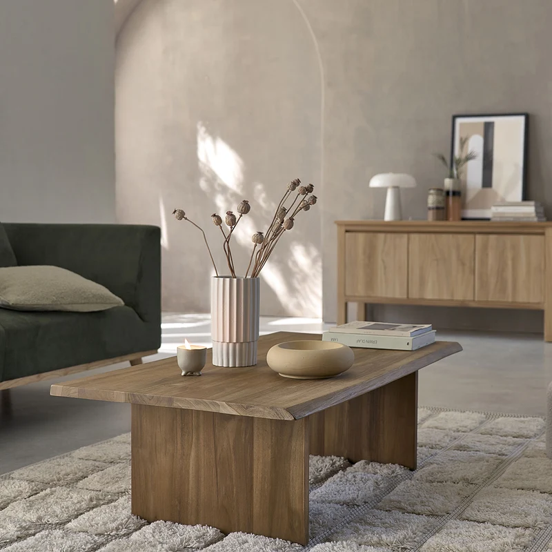 Tavolino in teak massello da 120 cm