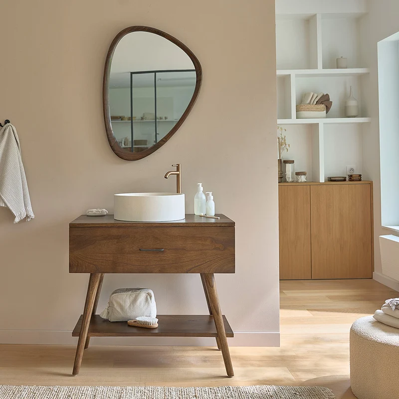 Mobile da bagno in mindi massello 80 cm