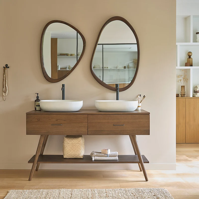 Mobile da bagno in mindi massello 135 cm