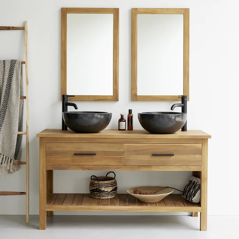 Mobiletto in teak massello 135 cm