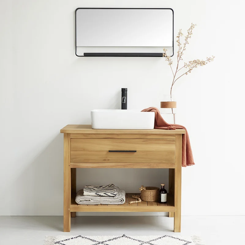 Mobiletto in teak massello 90 cm