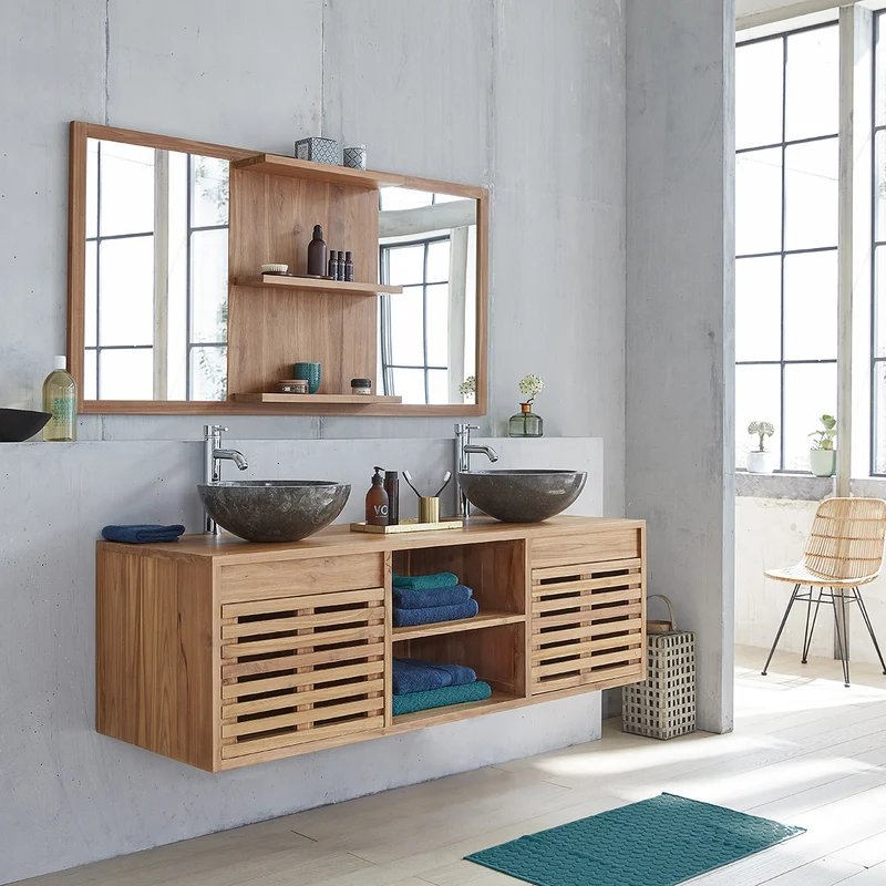 Mobile sospeso in teak massello 160 cm