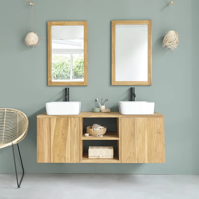Mobile sospeso in teak massello 135 cm