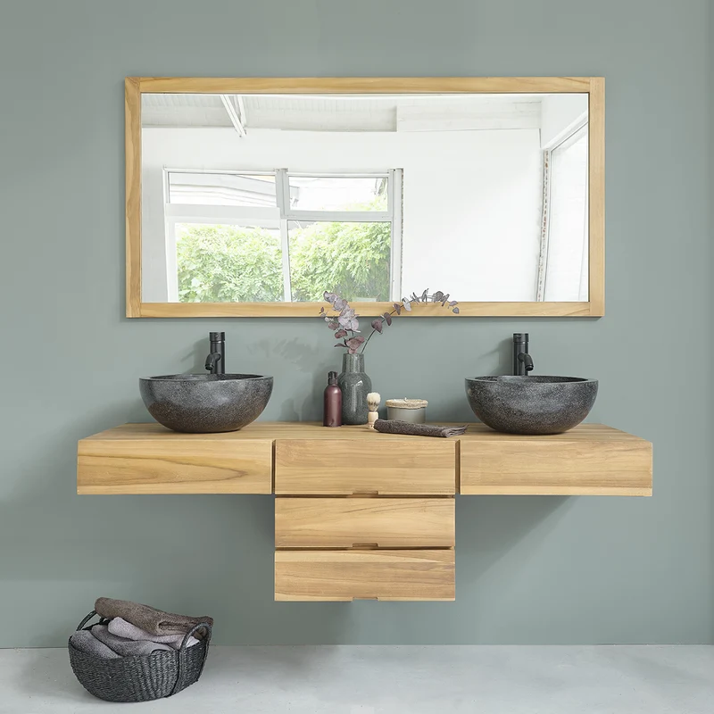 Mobile sospeso in teak massello 160 cm