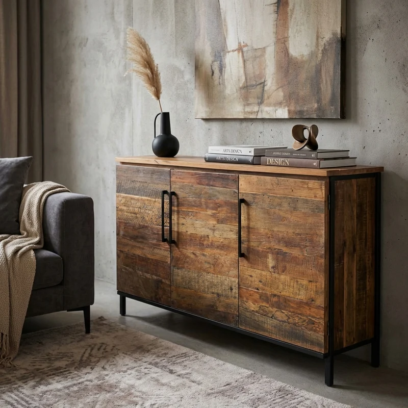 Credenza BRAM in Legno e Metallo
