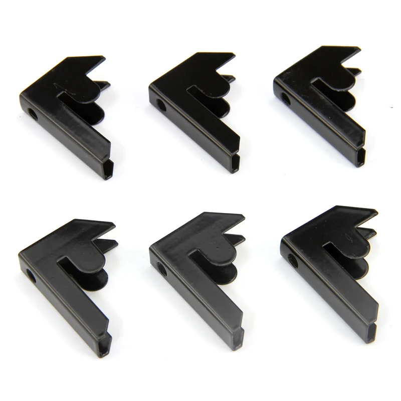 Monster Racking T-Rax - Clip di collegamento per scaffalature da garage, confezione da 6, nere