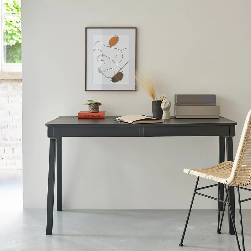 Scrivania in legno di mango massello 130 cm