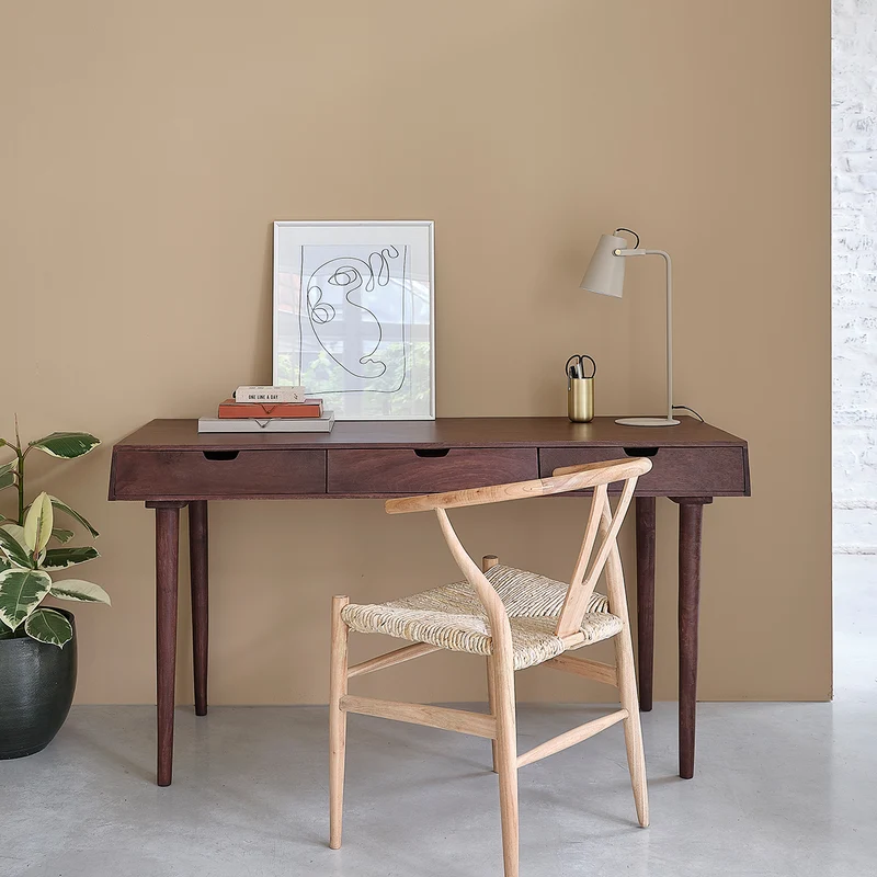 Scrivania in legno di mango massello 140 cm