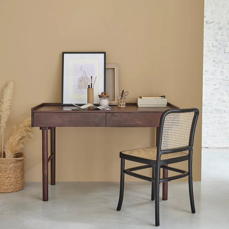 Scrivania in legno di mango massello 125 cm