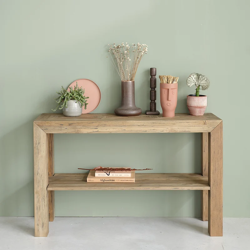 Consolle in teak riciclato massello 120 cm