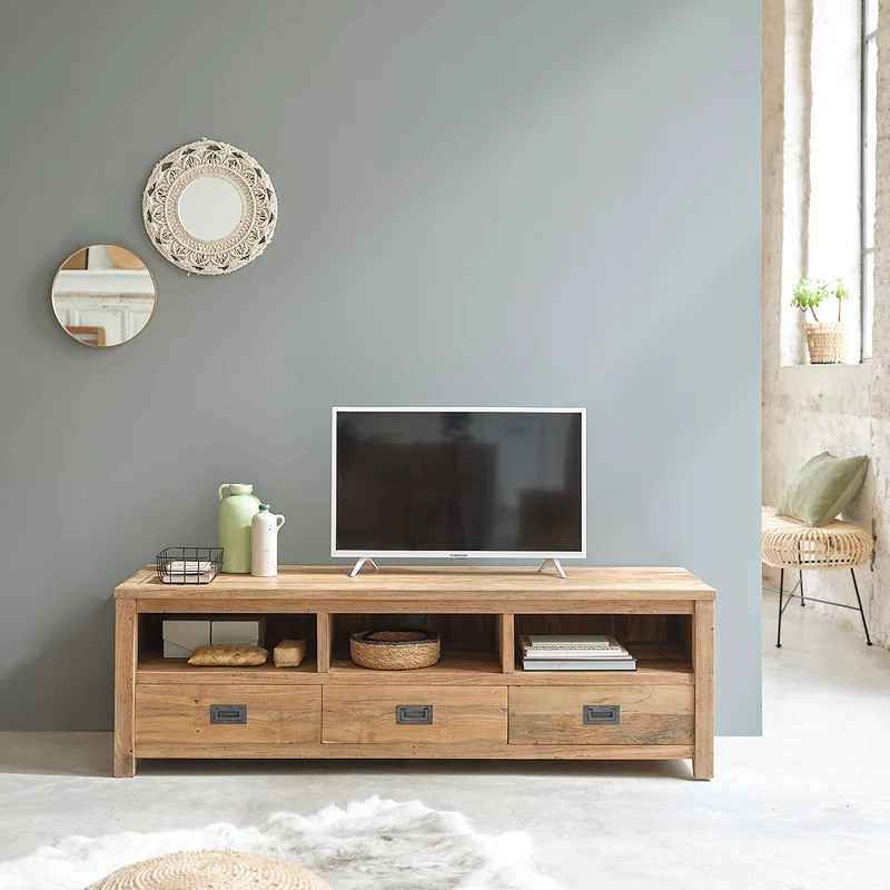 Mobile TV in teak massello riciclato 160 cm