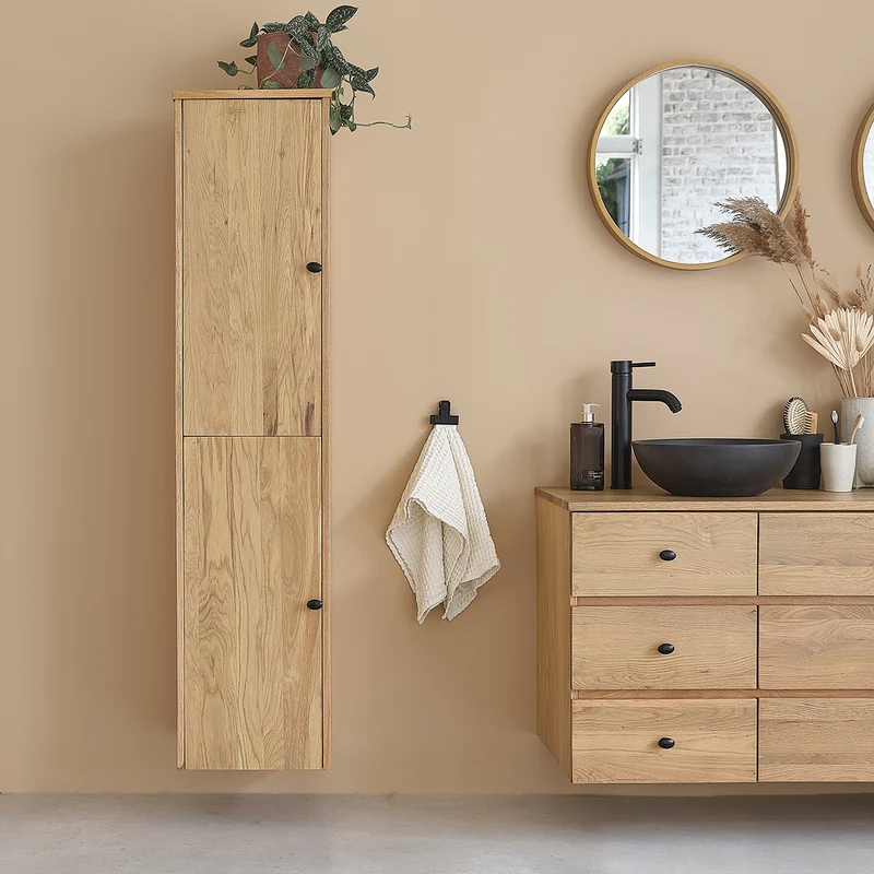 Colonna bagno in rovere 150 cm