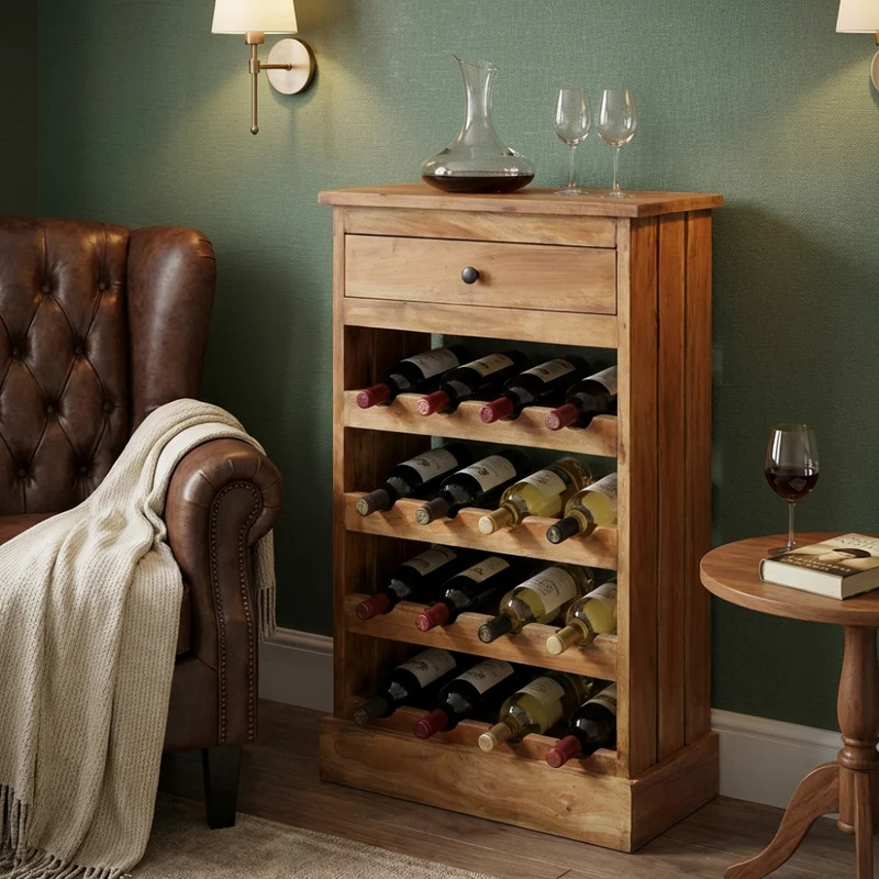 Cantinetta Beverly in Legno Marrone
