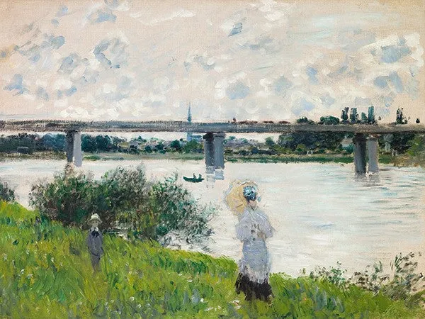 La passeggiata con il ponte ferroviario ad Argenteuil
