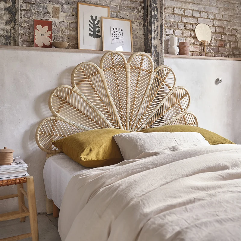 Testiera in rattan 140 cm