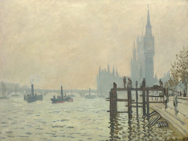 Il Tamigi a Westminster