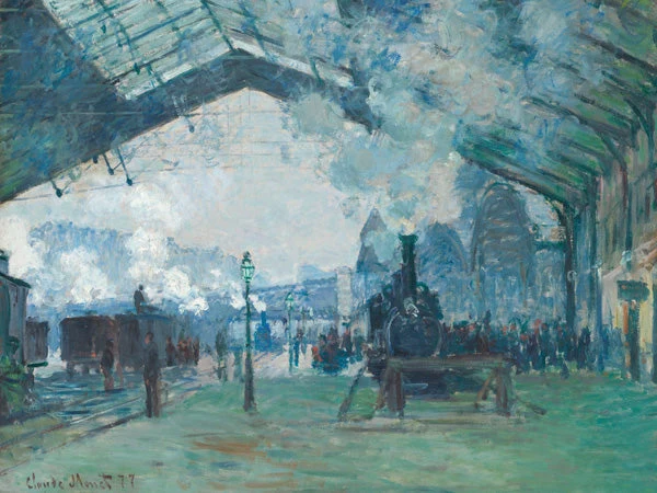 Arrivo del treno di Normandia, Gare Saint-Lazare