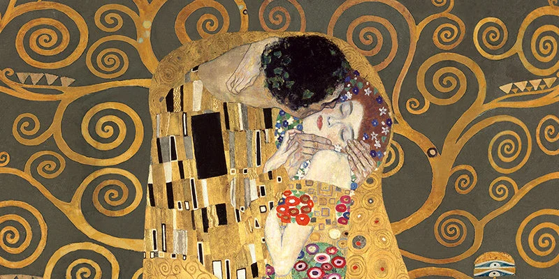 Il bacio, dettaglio (Variante grigia)