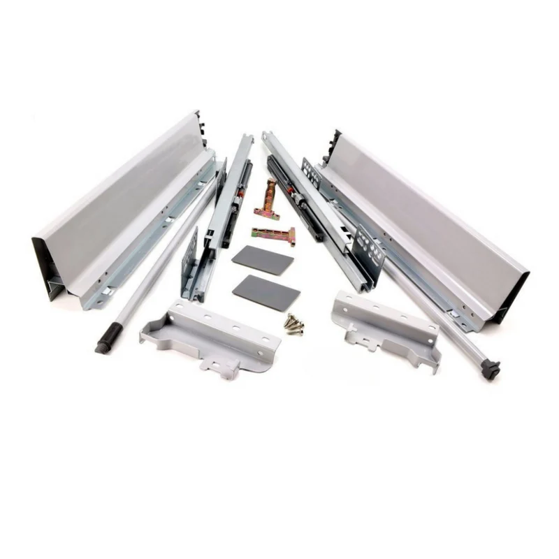 Sistemi per cassetti ammortizzate Mezzo - Altezza 142mm - Argento