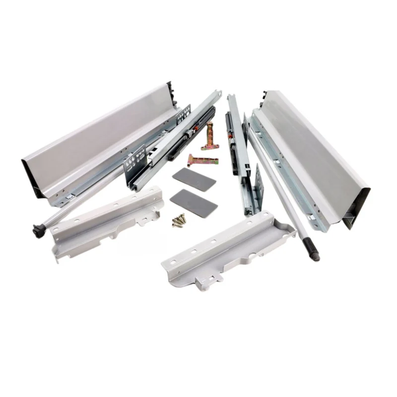Sistemi per cassetti ammortizzate Alto - Altezza 185mm - Argento