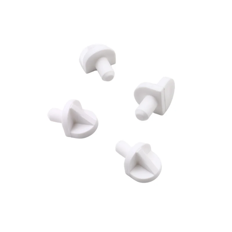 Supporti per mensole in plastica Ø5mm - Bianco (20 pz)
