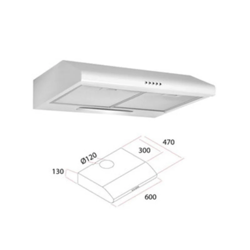 Cappa Elettrica per Cucina 60 cm Amaflex