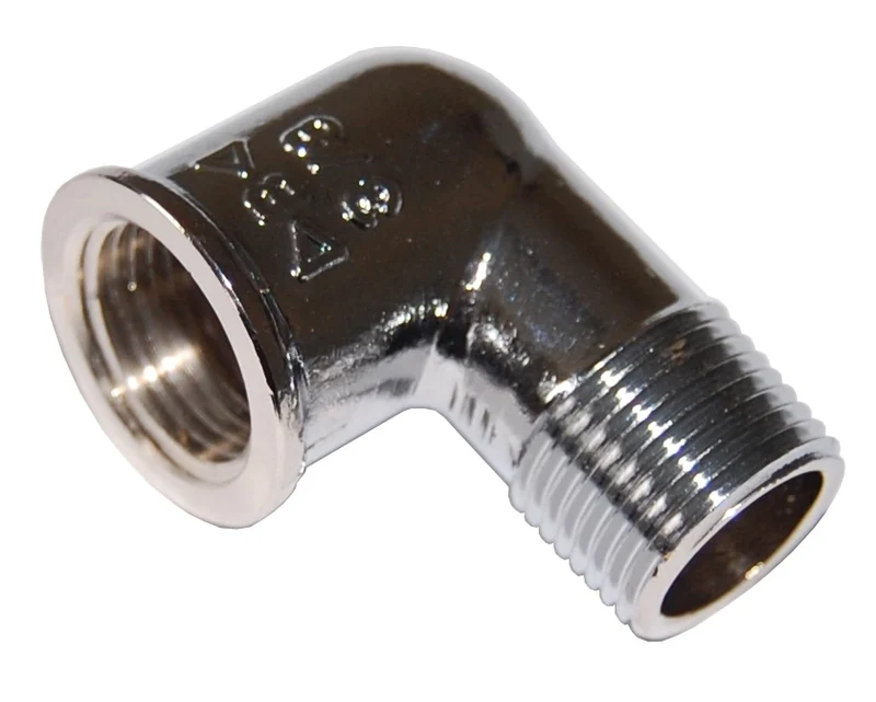 Idraulica Gomito Mf 92 Ottone Cromato D 1/2 Amaflex 10 Pezzi