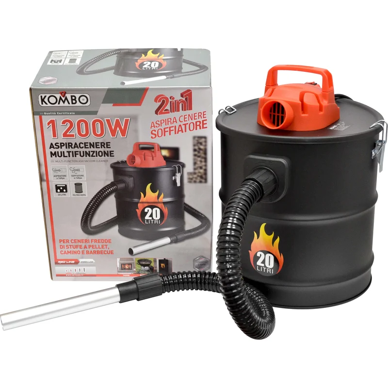 Aspiracenere/Soffiatore 1200W 20lt Filtro HEPA