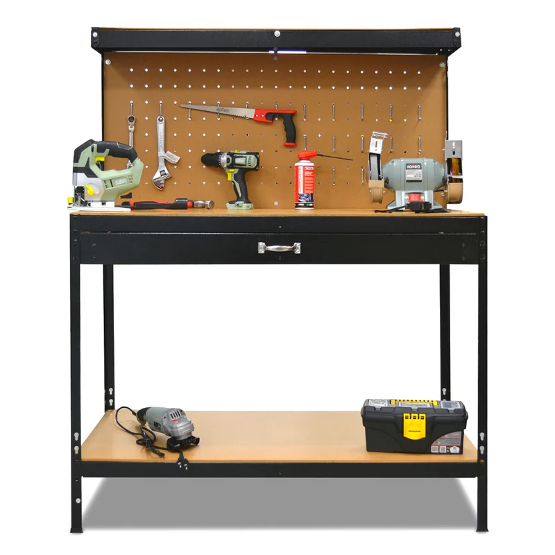 Banco da Lavoro 120x61x150cm. Portata Totale 230Kg