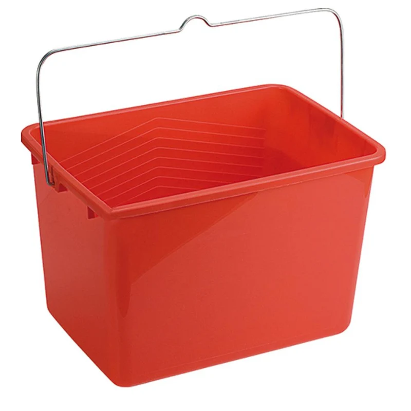 Secchio in Plastica Graduato 34.5x28x22.5cm Manico in Alluminio