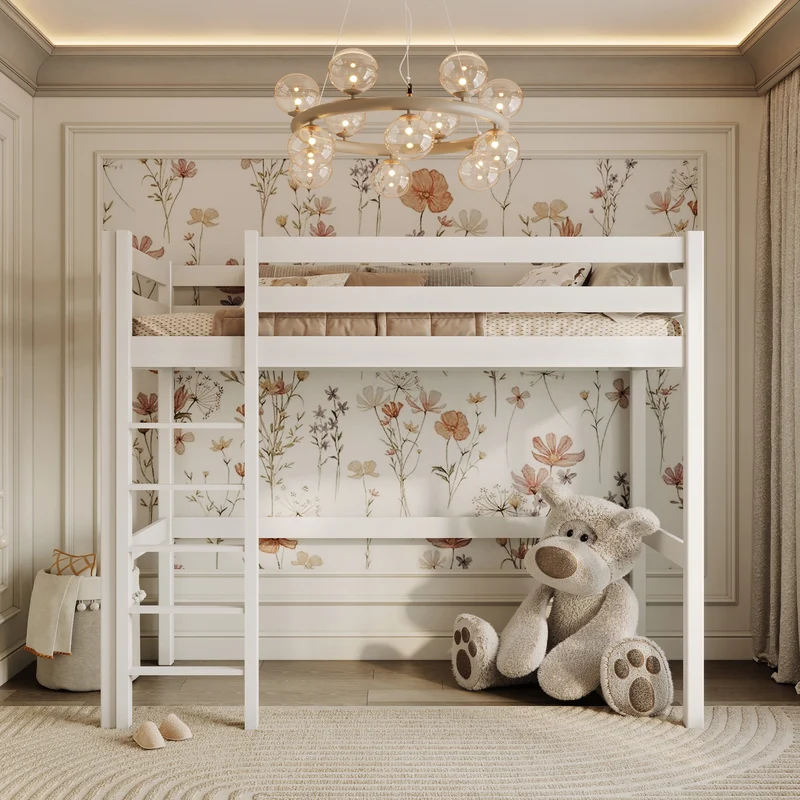 Letto a soppalco in legno N05 RAL/NCS