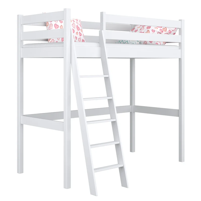 Letto a soppalco in legno N03 RAL/NCS