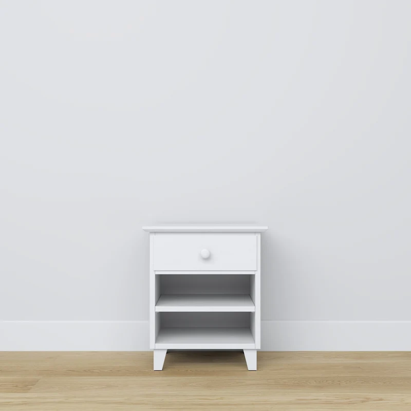 Comodino in legno 1S N02 Scandi RAL/NCS