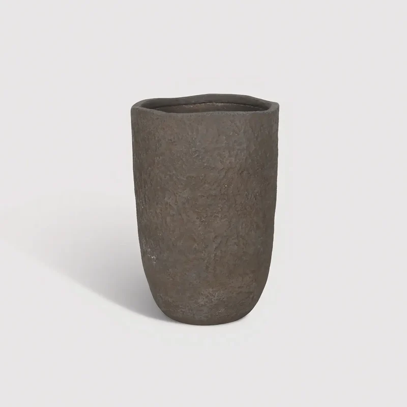 Petalyn - Vaso per piante in MGO marrone stile moderno