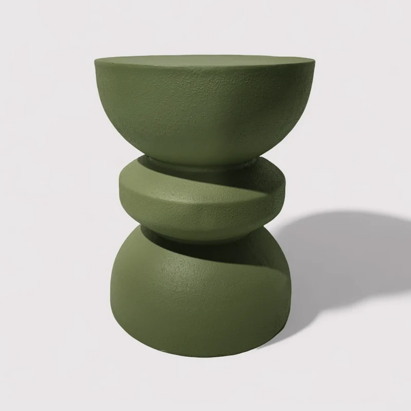 Silvar - Tavolino da divano colore verde stile moderno
