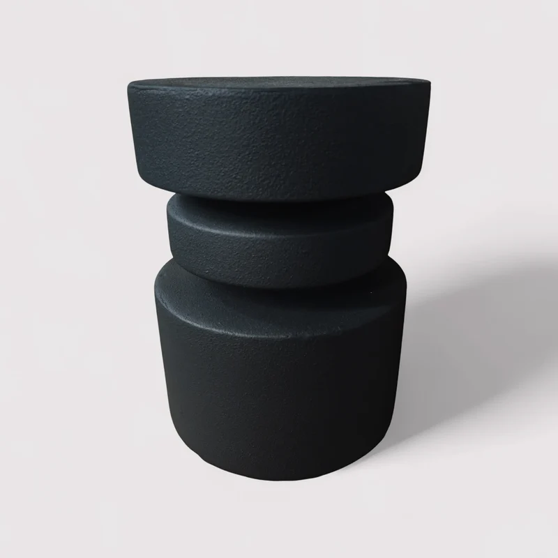 Korben - Tavolino da salotto colore nero stile moderno