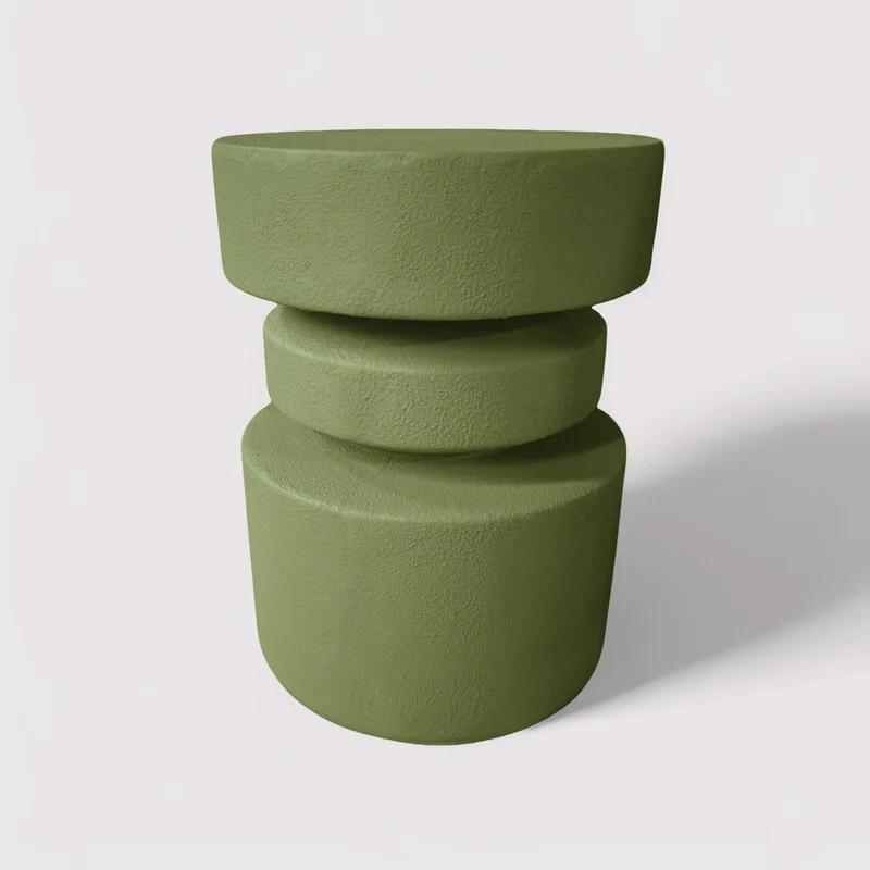 Ereno - Tavolino da salotto colore verde stile moderno