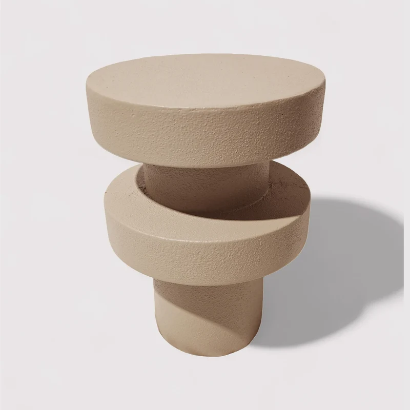 Dolven - Tavolino da divano colore marrone mocha stile moderno