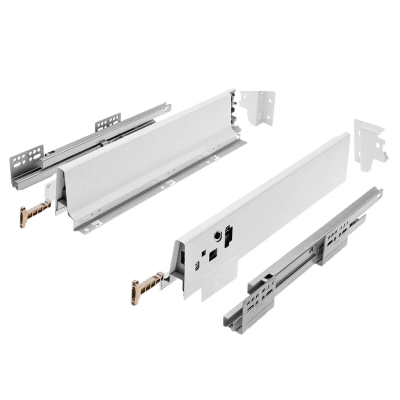 Sistemi per cassetti ammortizzate Baso - Altezza 68mm - Bianco