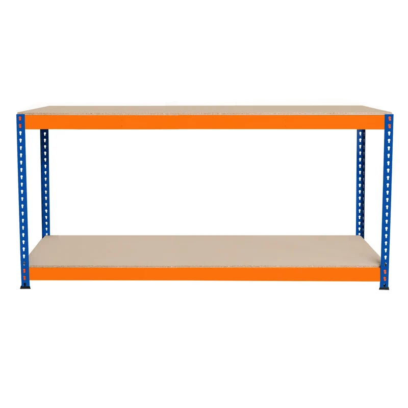 Banco da Lavoro a 2 Ripiani S-Rax - 180 cm x 45 cm x 90 cm