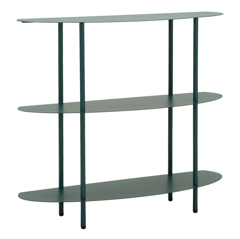 Console Saturno Ottanio 90x28x81 cm in Metallo Verde acqua