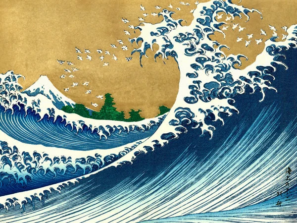 La Grande Onda (da 100 vedute del Monte Fuji)
